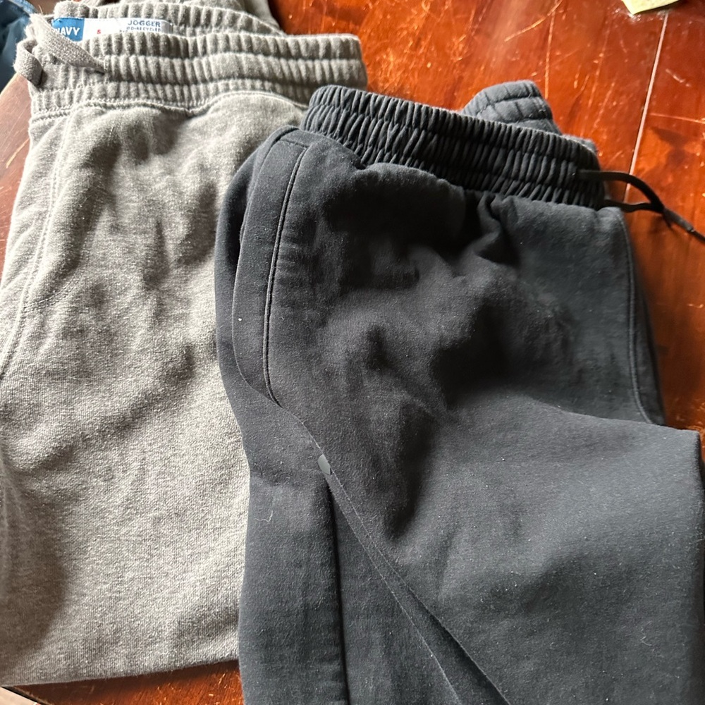 adidas Black and Gray Sweatpants